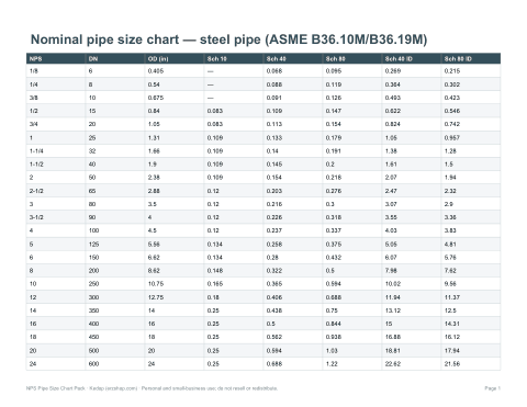 Preview of the first page of NPS chart (PDF/XLSX)